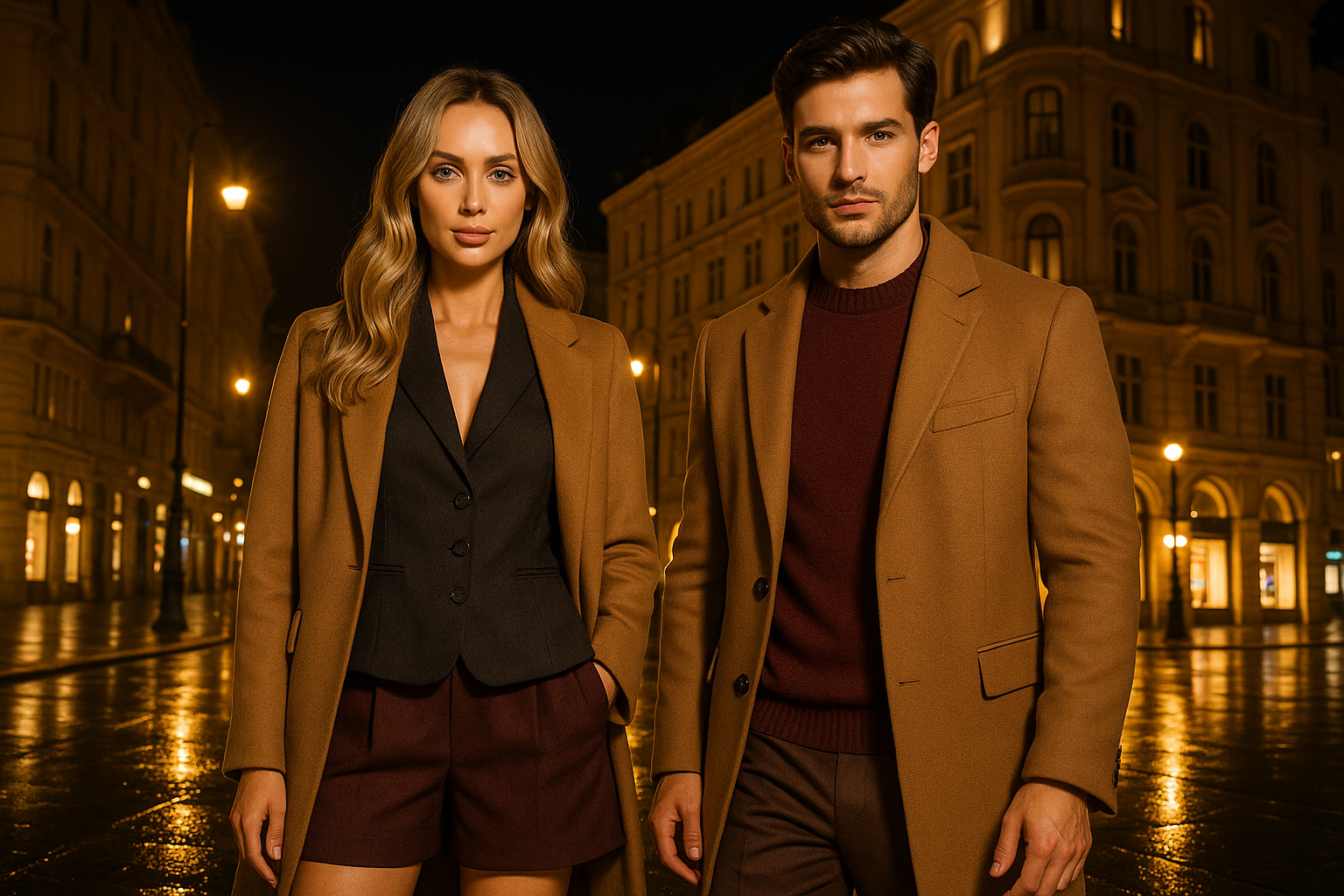 Nighttime Vienna Fashion Shoot